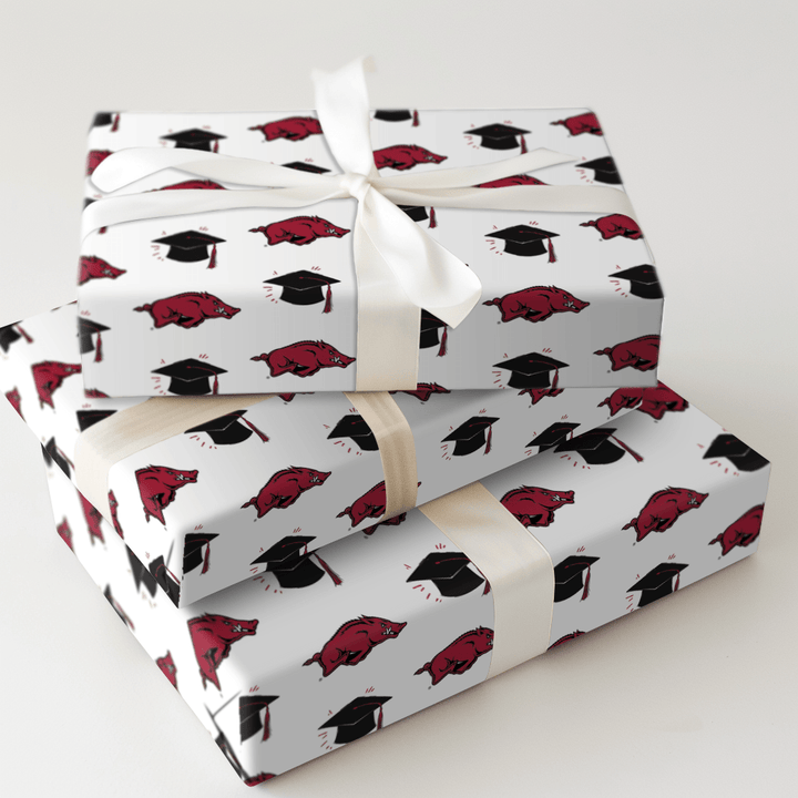 Graduation Hat Arkansas - Wrapping Paper - Aspen & Arlo
