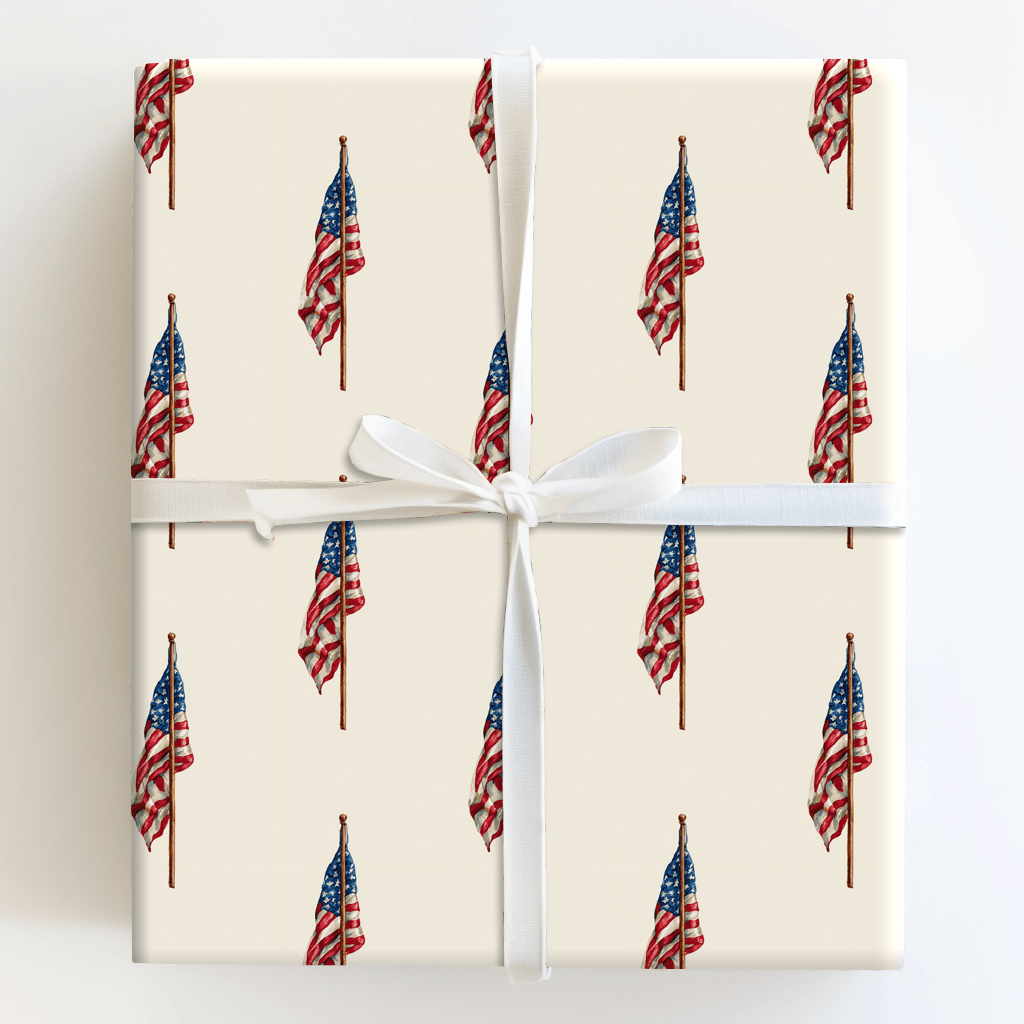 Flag Pole - Wrapping Paper - Aspen & Arlo