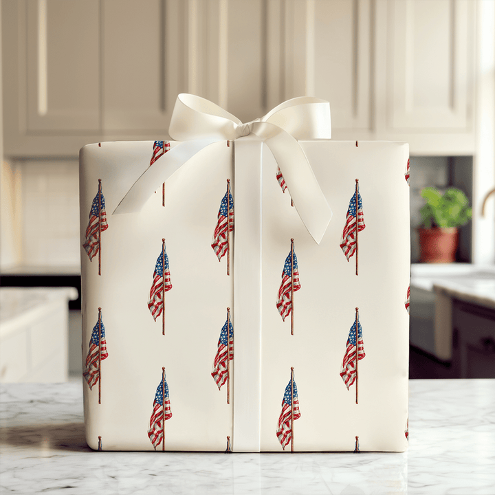 Flag Pole - Wrapping Paper - Aspen & Arlo