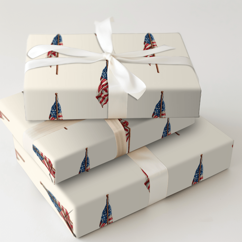 Flag Pole - Wrapping Paper - Aspen & Arlo