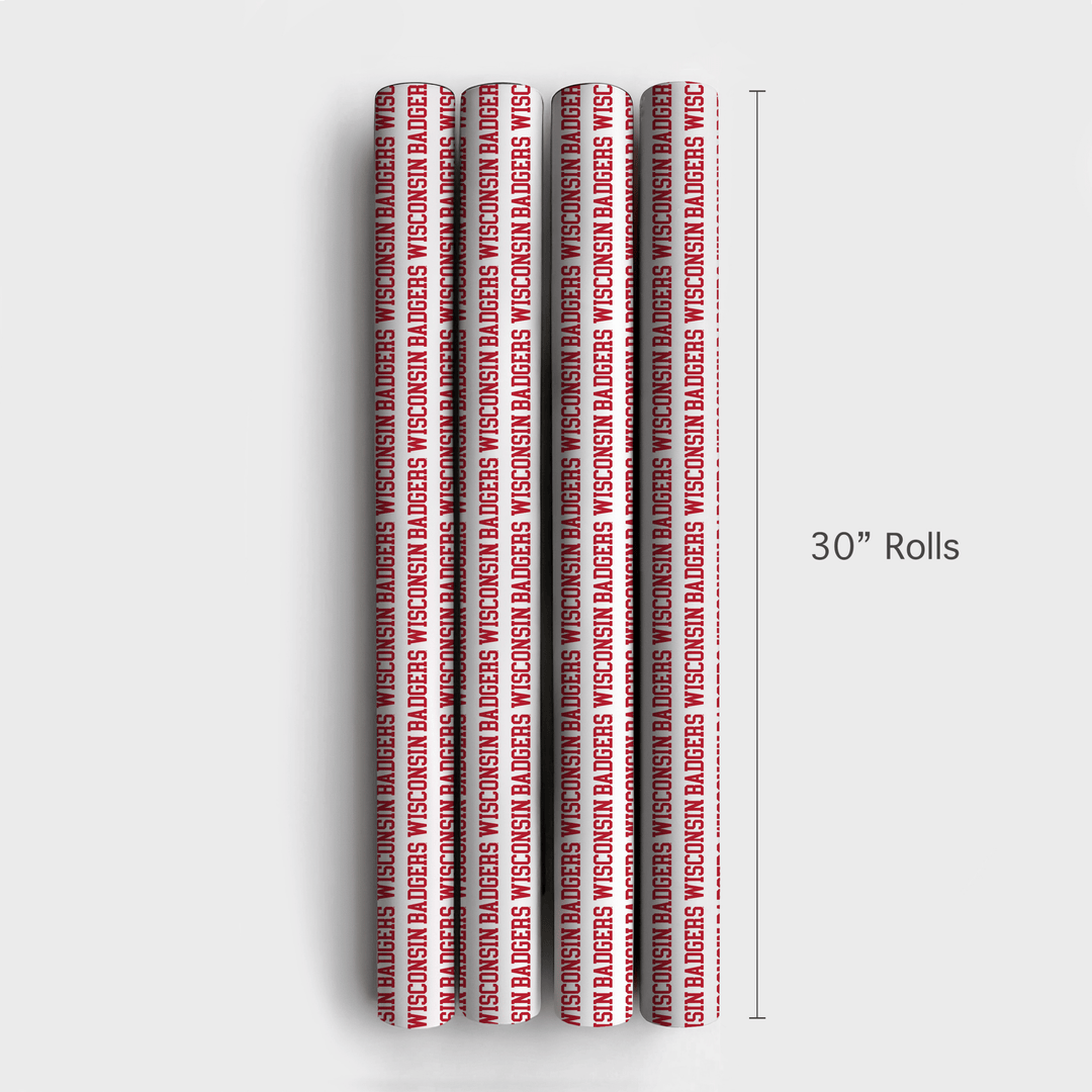 Wisconsin Badgers - Wrapping Paper - Aspen & Arlo