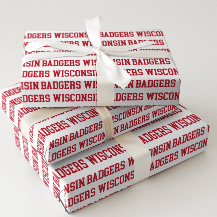 Wisconsin Badgers - Wrapping Paper - Aspen & Arlo