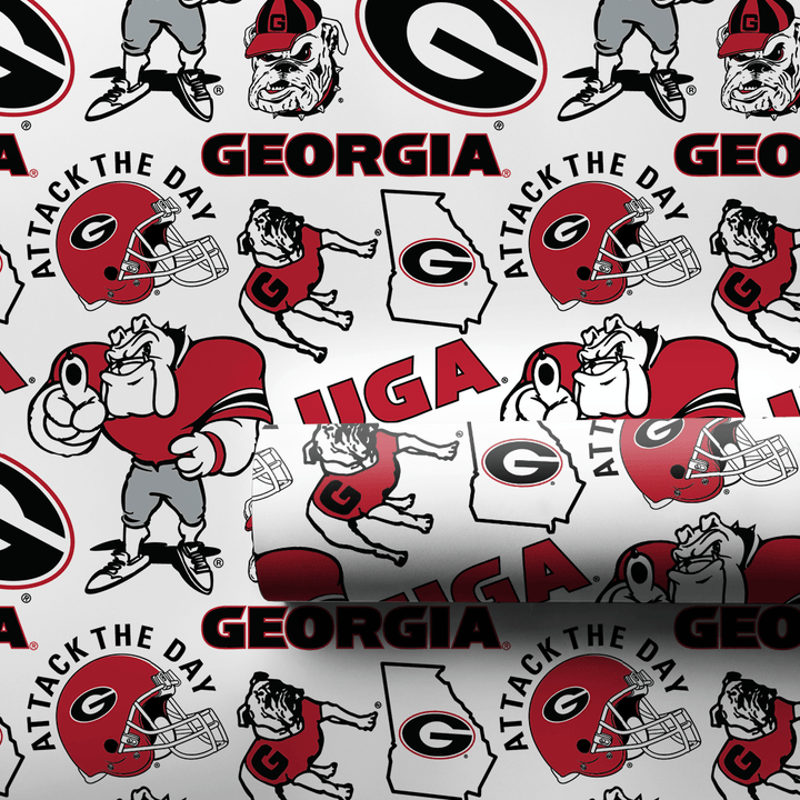 Football Collage Georgia - Wrapping Paper - Aspen & Arlo