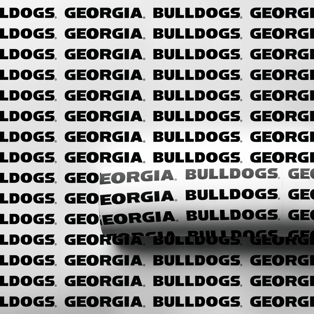 Black and White Georgia Bulldogs - Wrapping Paper - Aspen & Arlo