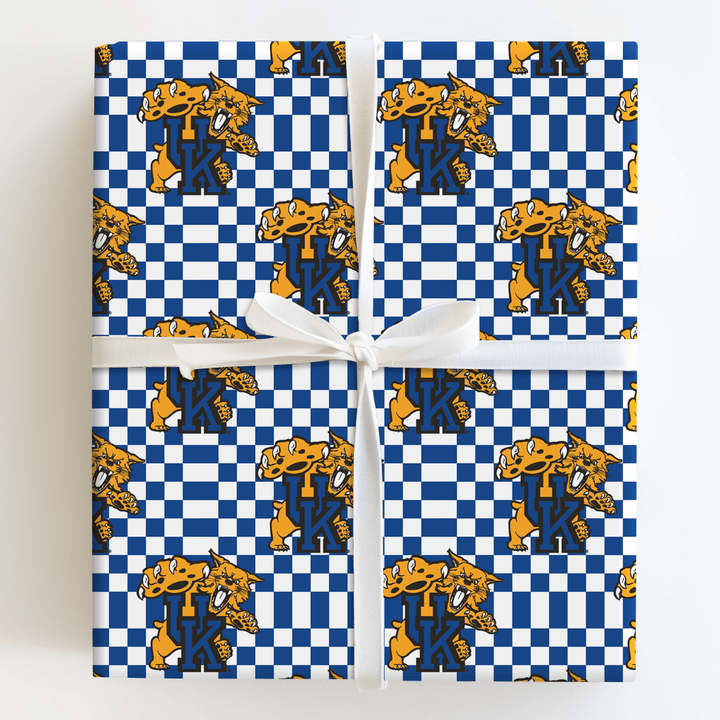 Checkered Wildcat - Wrapping Paper - Aspen & Arlo