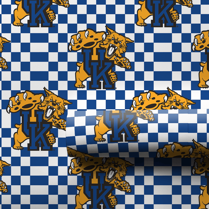 Checkered Wildcat - Wrapping Paper - Aspen & Arlo