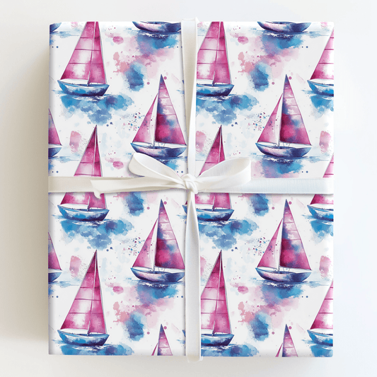 Blush and Blue - Wrapping Paper - Aspen & Arlo