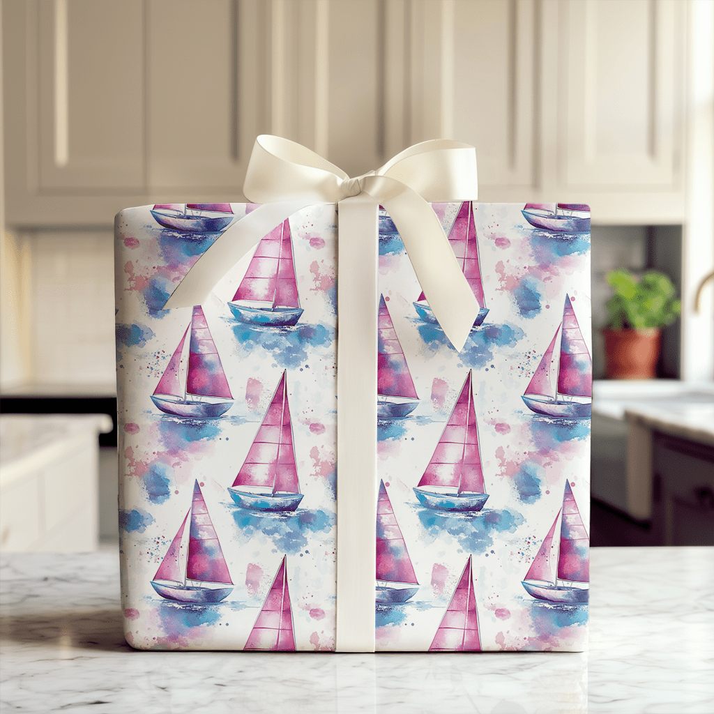 Blush and Blue - Wrapping Paper - Aspen & Arlo