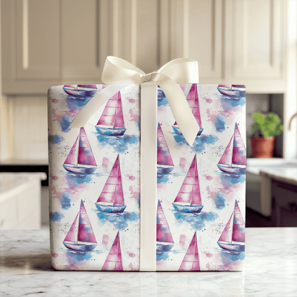 Blush and Blue - Wrapping Paper - Aspen & Arlo