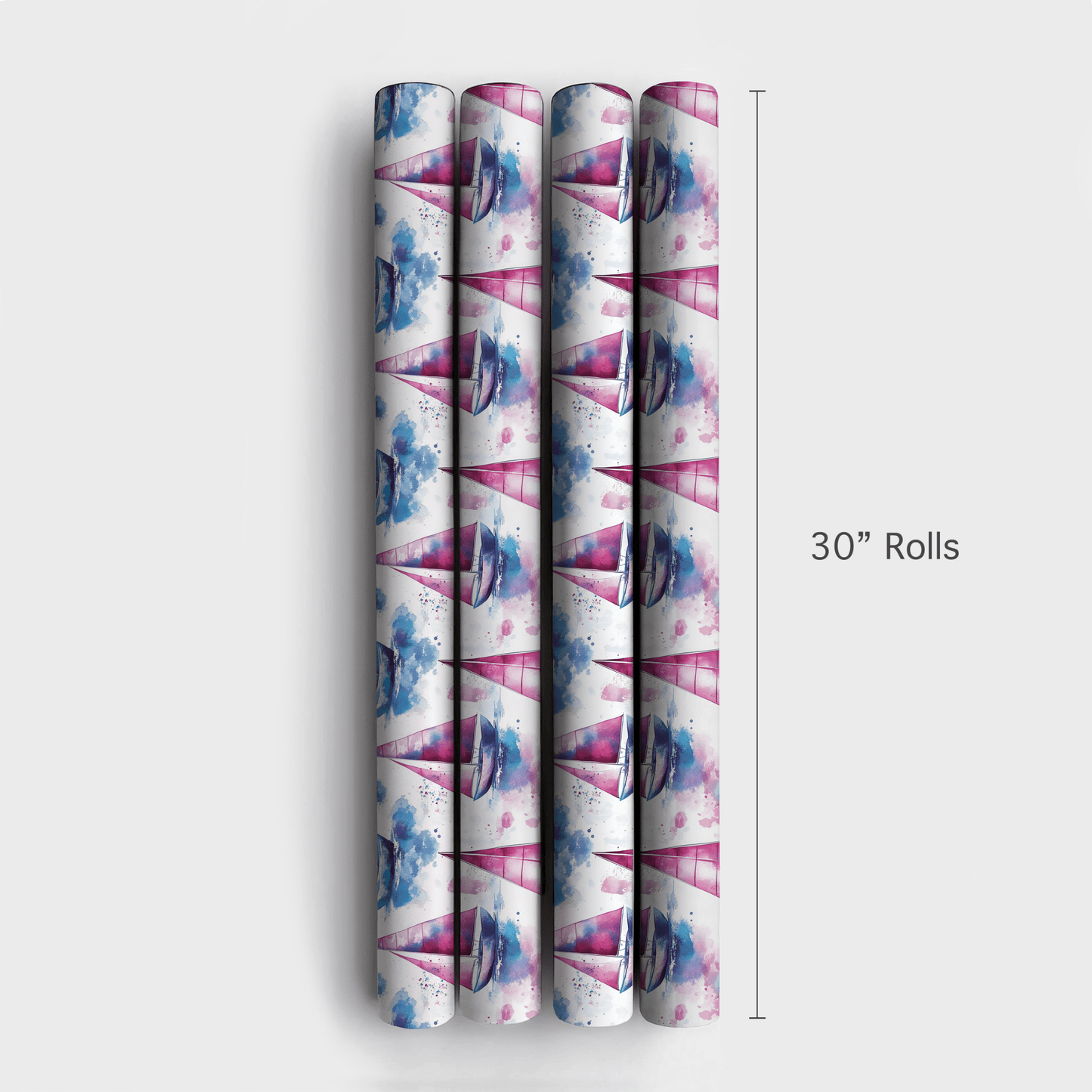 Blush and Blue - Wrapping Paper - Aspen & Arlo