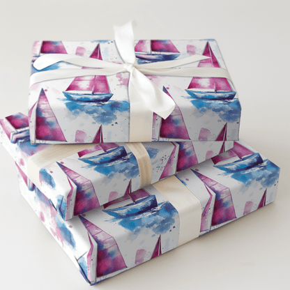 Blush and Blue - Wrapping Paper - Aspen & Arlo