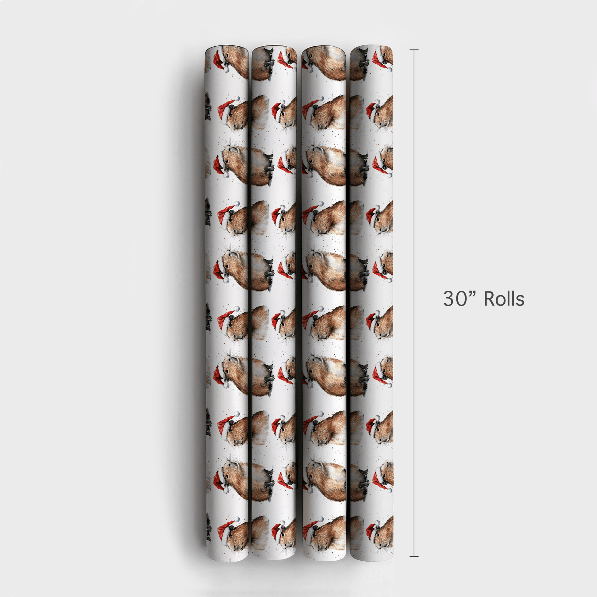 Capybara Festive - Wrapping Paper - Aspen & Arlo