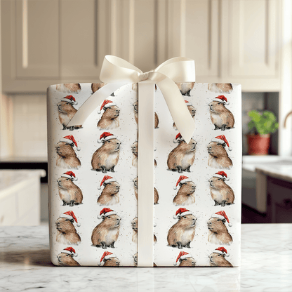 Capybara Festive - Wrapping Paper - Aspen & Arlo