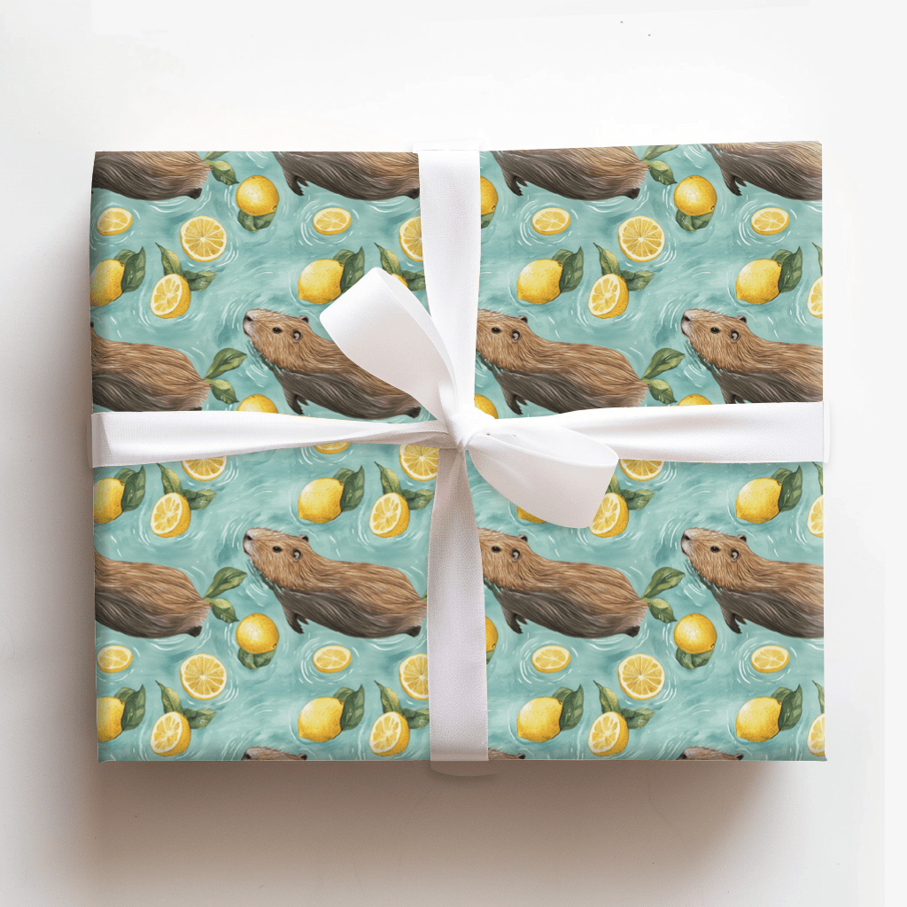 Lemon Lounge - Wrapping Paper - Aspen & Arlo