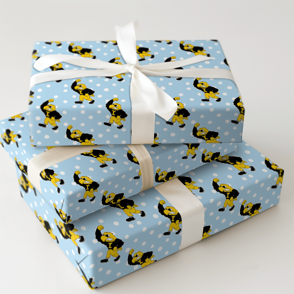 Hawkeye Dotties - Wrapping Paper - Aspen & Arlo