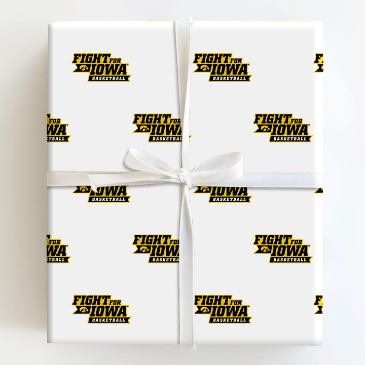 Fight For Iowa Basketball - Wrapping Paper - Aspen & Arlo