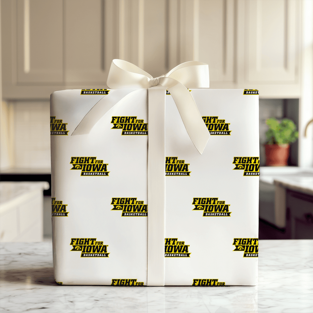 Fight For Iowa Basketball - Wrapping Paper - Aspen & Arlo