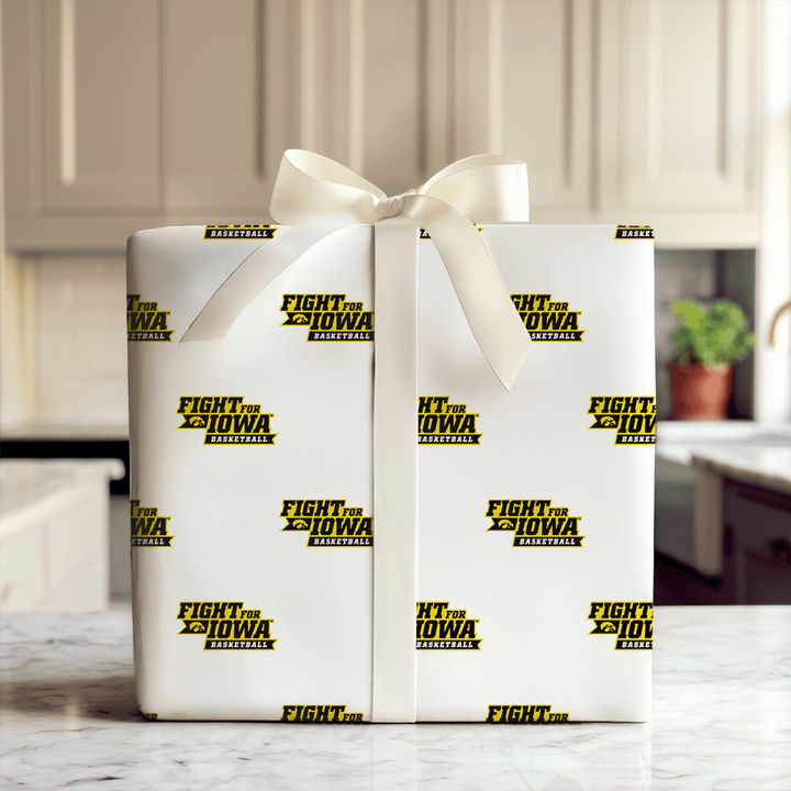 Fight For Iowa Basketball - Wrapping Paper - Aspen & Arlo