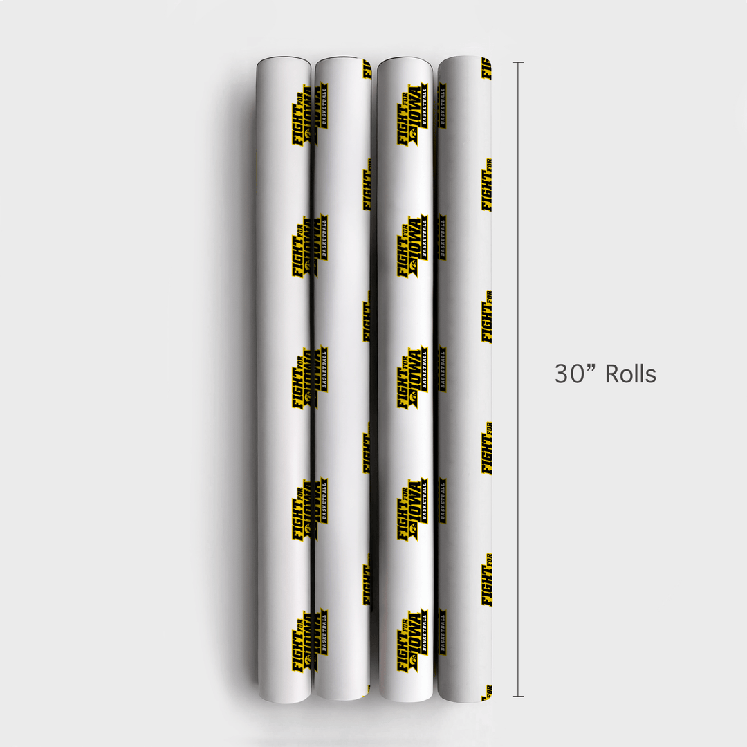 Fight For Iowa Basketball - Wrapping Paper - Aspen & Arlo