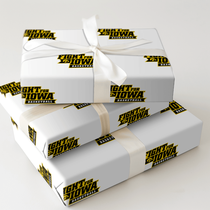 Fight For Iowa Basketball - Wrapping Paper - Aspen & Arlo