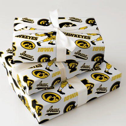 Iowa Football Collage - Wrapping Paper - Aspen & Arlo