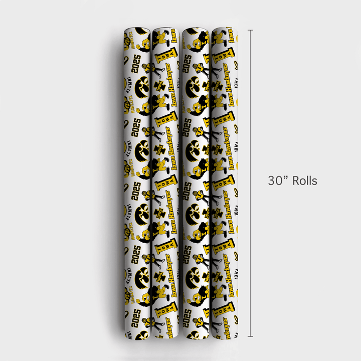 Iowa Grad Collage - Wrapping Paper - Aspen & Arlo