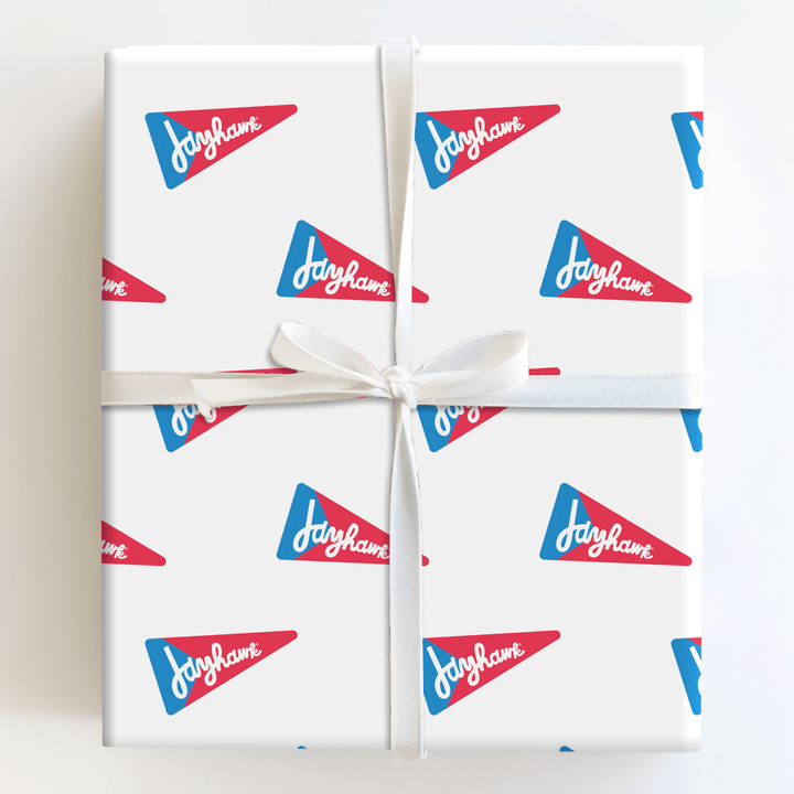 Jayhawk pennant - Wrapping Paper - Aspen & Arlo
