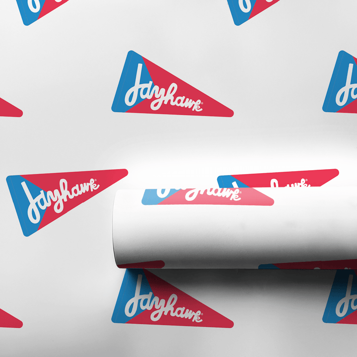 Jayhawk pennant - Wrapping Paper - Aspen & Arlo