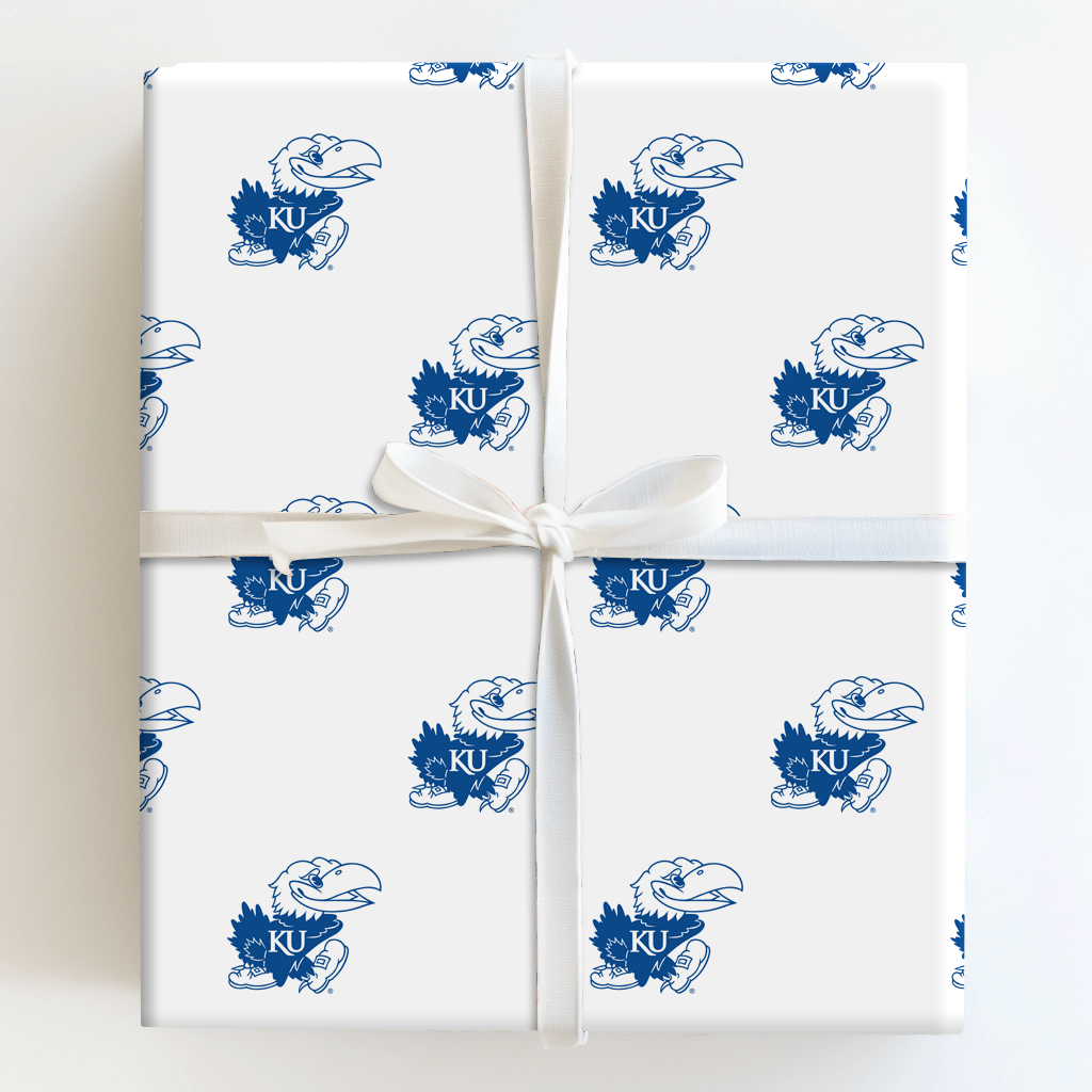 Outlining Jayhawk - Wrapping Paper - Aspen & Arlo