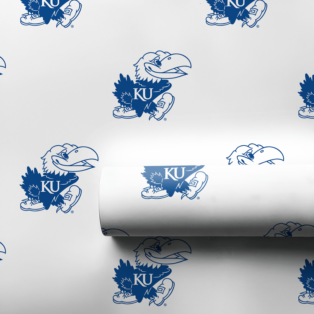 Outlining Jayhawk - Wrapping Paper - Aspen & Arlo