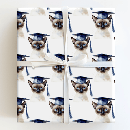 Siamese Graduate - Wrapping Paper - Aspen & Arlo