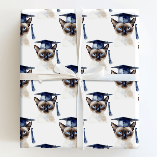 Siamese Graduate - Wrapping Paper - Aspen & Arlo
