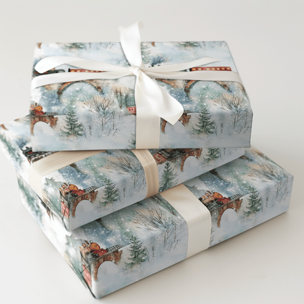 Snow Conductor - Wrapping Paper - Aspen & Arlo