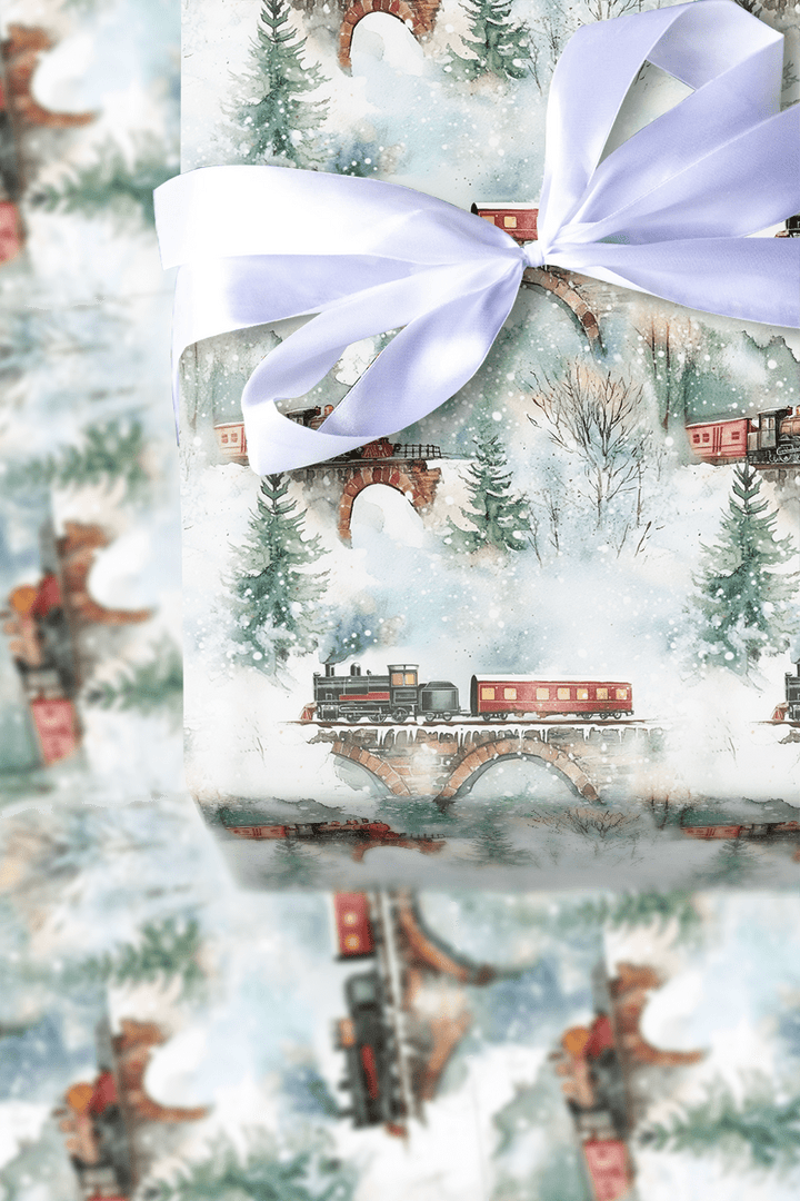 Snow Conductor - Wrapping Paper - Aspen & Arlo