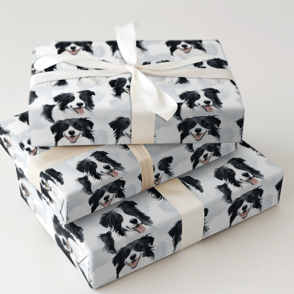 Border Collie Bliss - Wrapping Paper - Aspen & Arlo