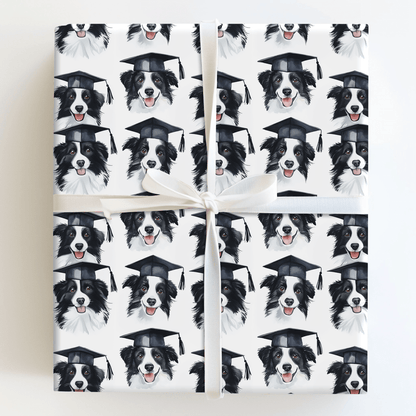 Border Collie Graduate - Wrapping Paper - Aspen & Arlo