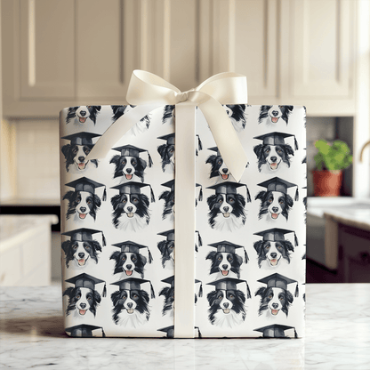 Border Collie Graduate - Wrapping Paper - Aspen & Arlo