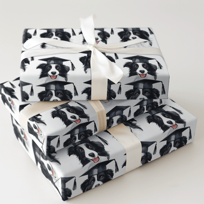 Border Collie Graduate - Wrapping Paper - Aspen & Arlo