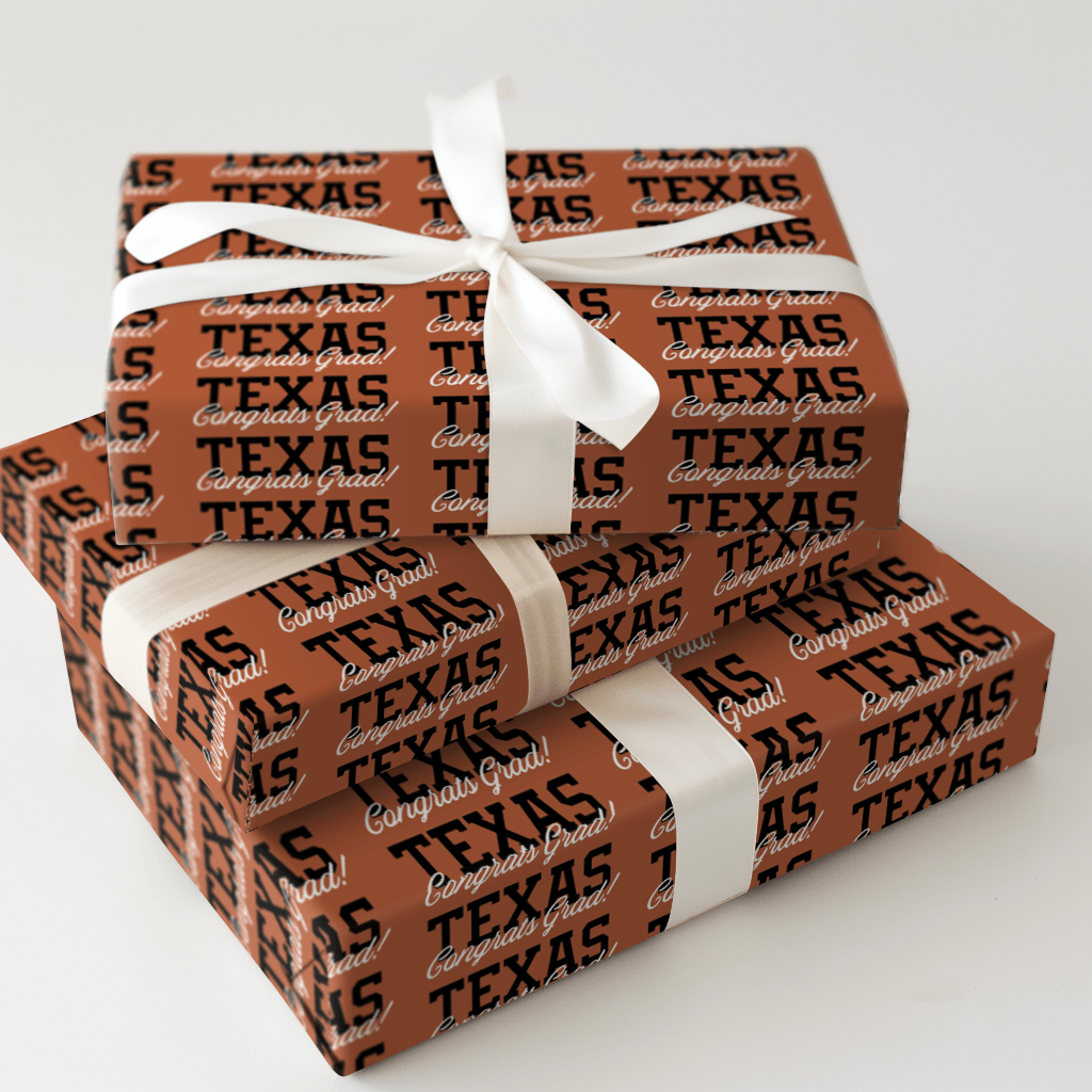 Congrats UT Grad - Wrapping Paper - Aspen & Arlo