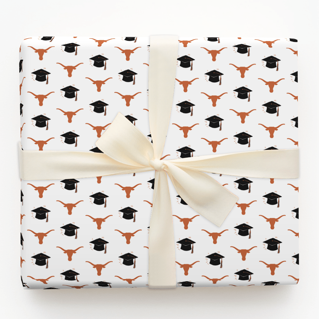 Hats of to the UT Grad - Wrapping Paper - Aspen & Arlo