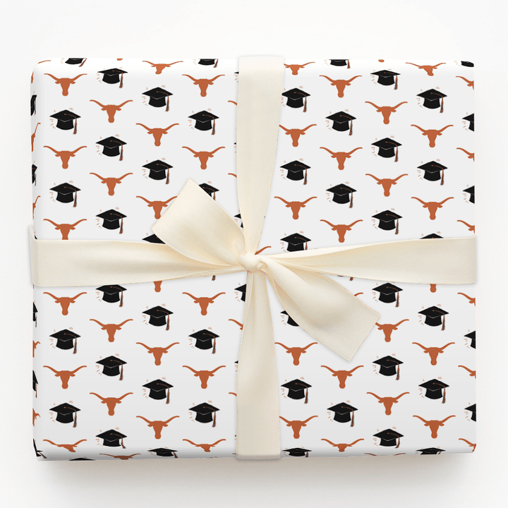 Hats of to the UT Grad - Wrapping Paper - Aspen & Arlo