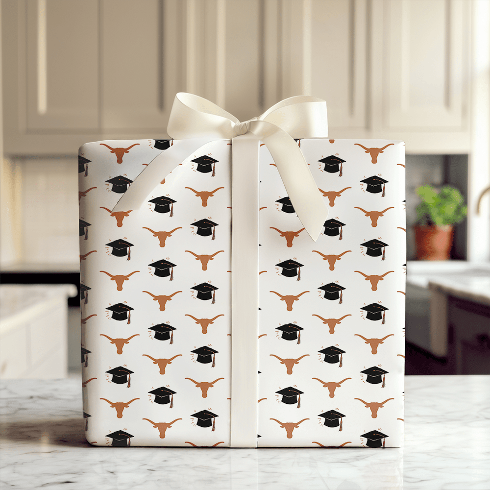 Hats of to the UT Grad - Wrapping Paper - Aspen & Arlo