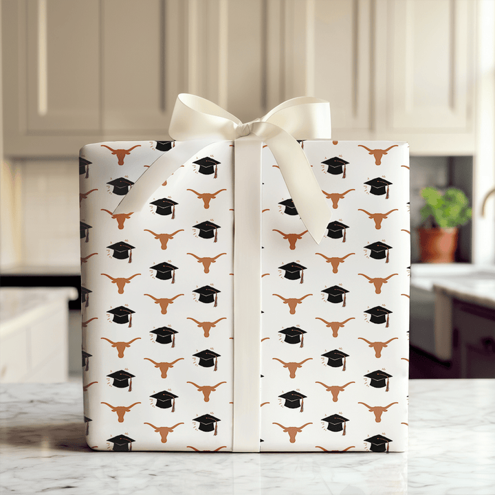 Hats of to the UT Grad - Wrapping Paper - Aspen & Arlo