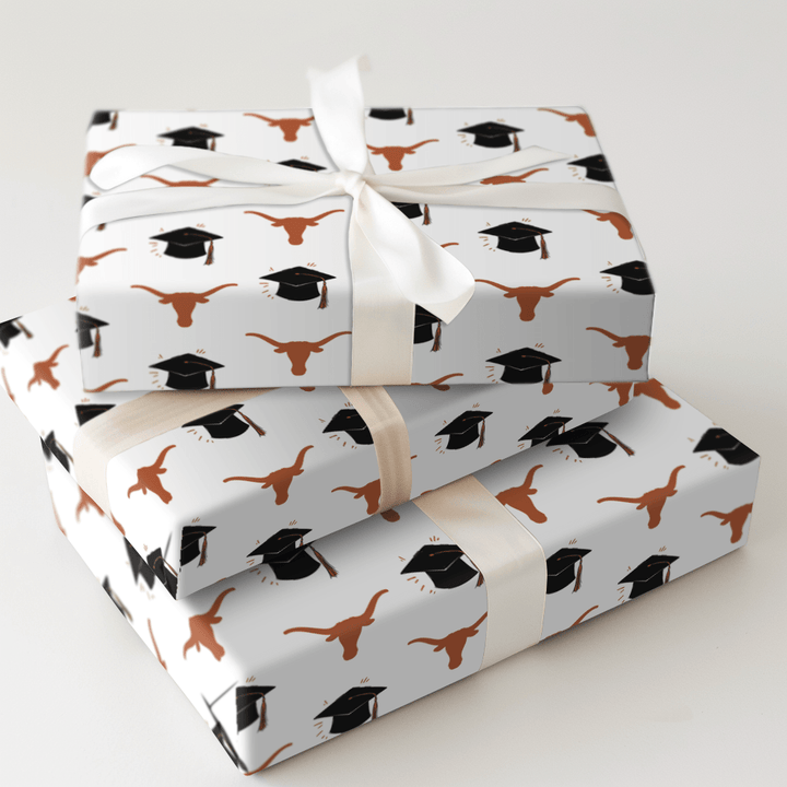 Hats of to the UT Grad - Wrapping Paper - Aspen & Arlo