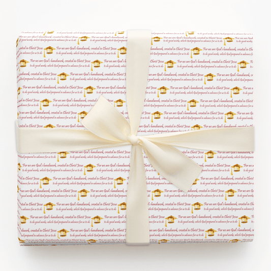 God's Handiwork in Red - Wrapping Paper - Aspen & Arlo