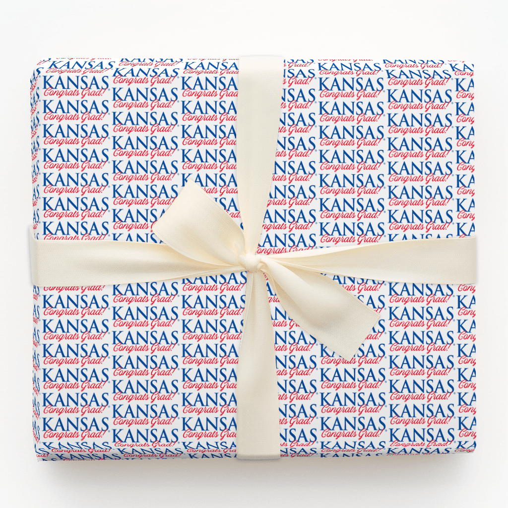 Congrats Kansas Grad - Wrapping Paper - Aspen & Arlo