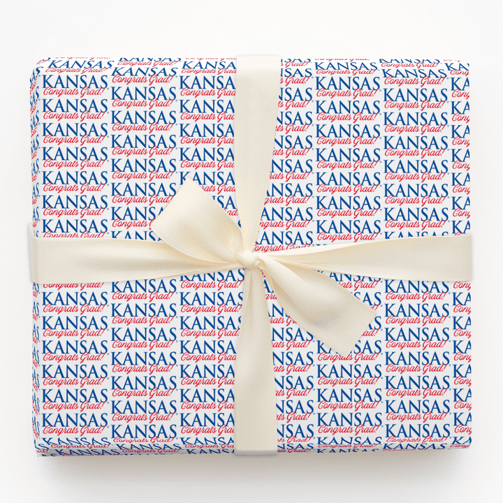 Congrats Kansas Grad - Wrapping Paper - Aspen & Arlo
