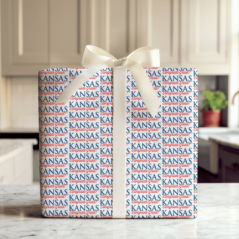 Congrats Kansas Grad - Wrapping Paper - Aspen & Arlo