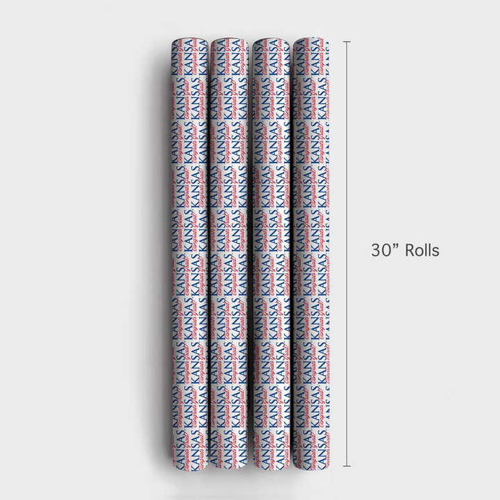 Congrats Kansas Grad - Wrapping Paper - Aspen & Arlo