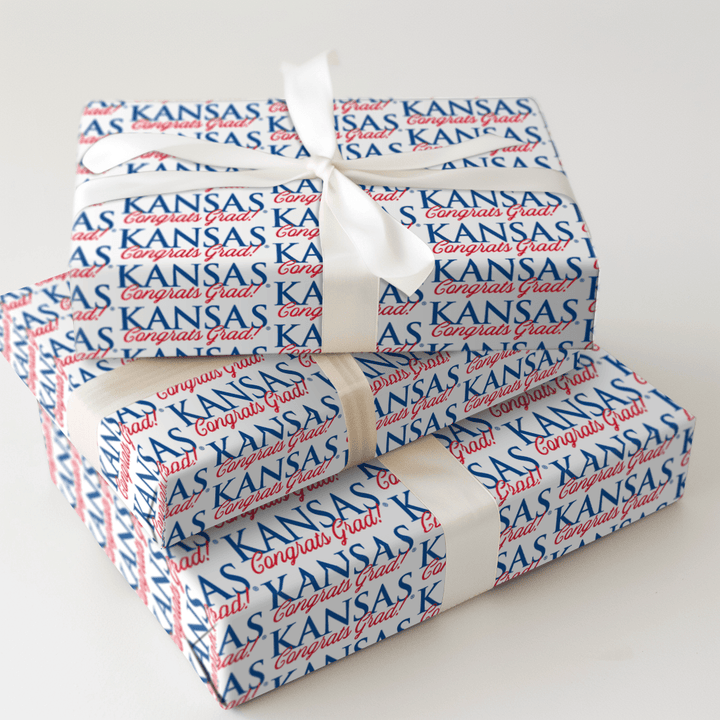 Congrats Kansas Grad - Wrapping Paper - Aspen & Arlo